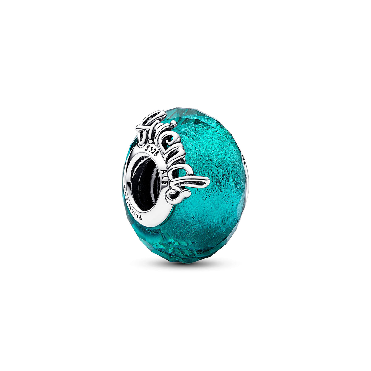 Pandora Charm Featuring Faceted Murano Glass Friendship