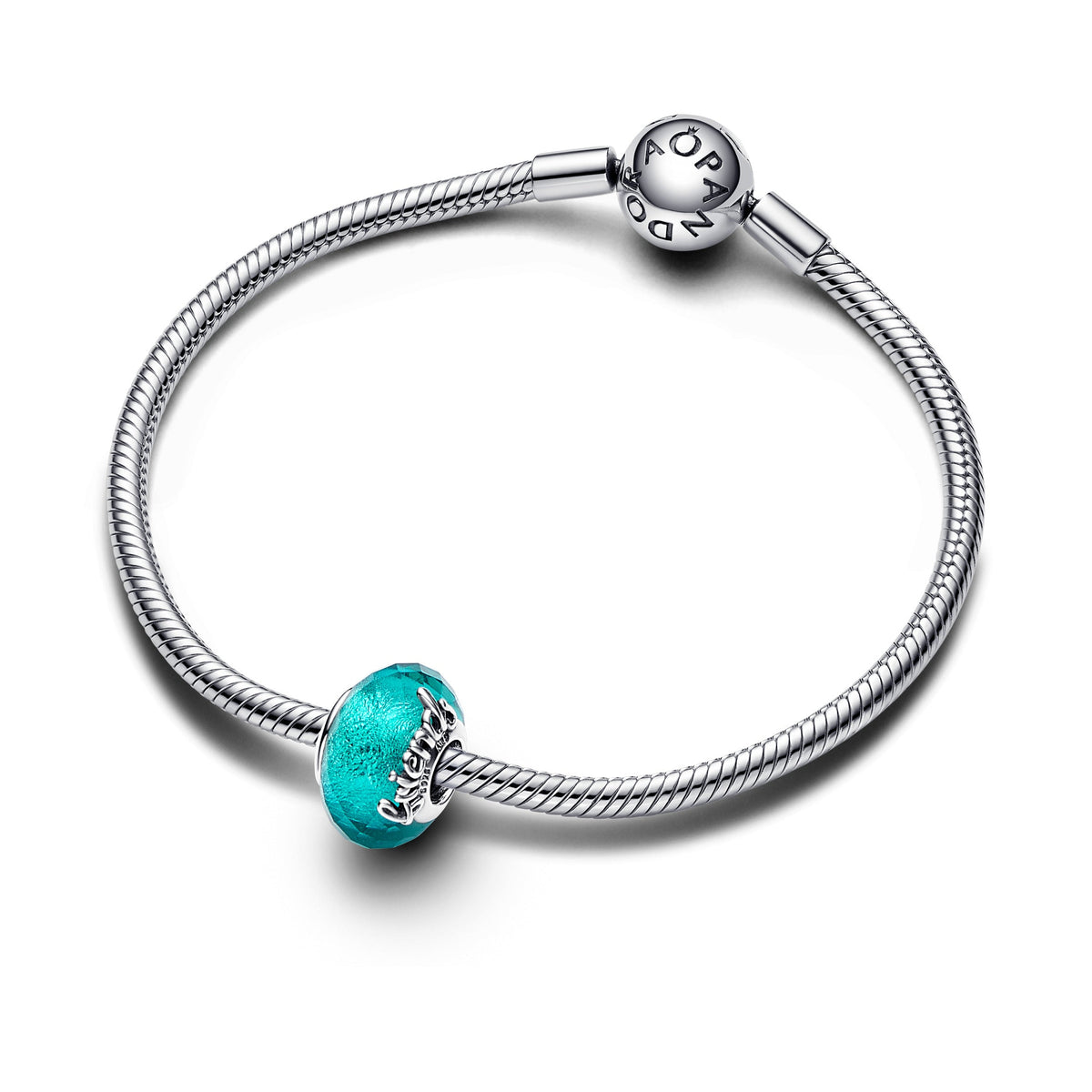 Pandora Charm Featuring Faceted Murano Glass Friendship