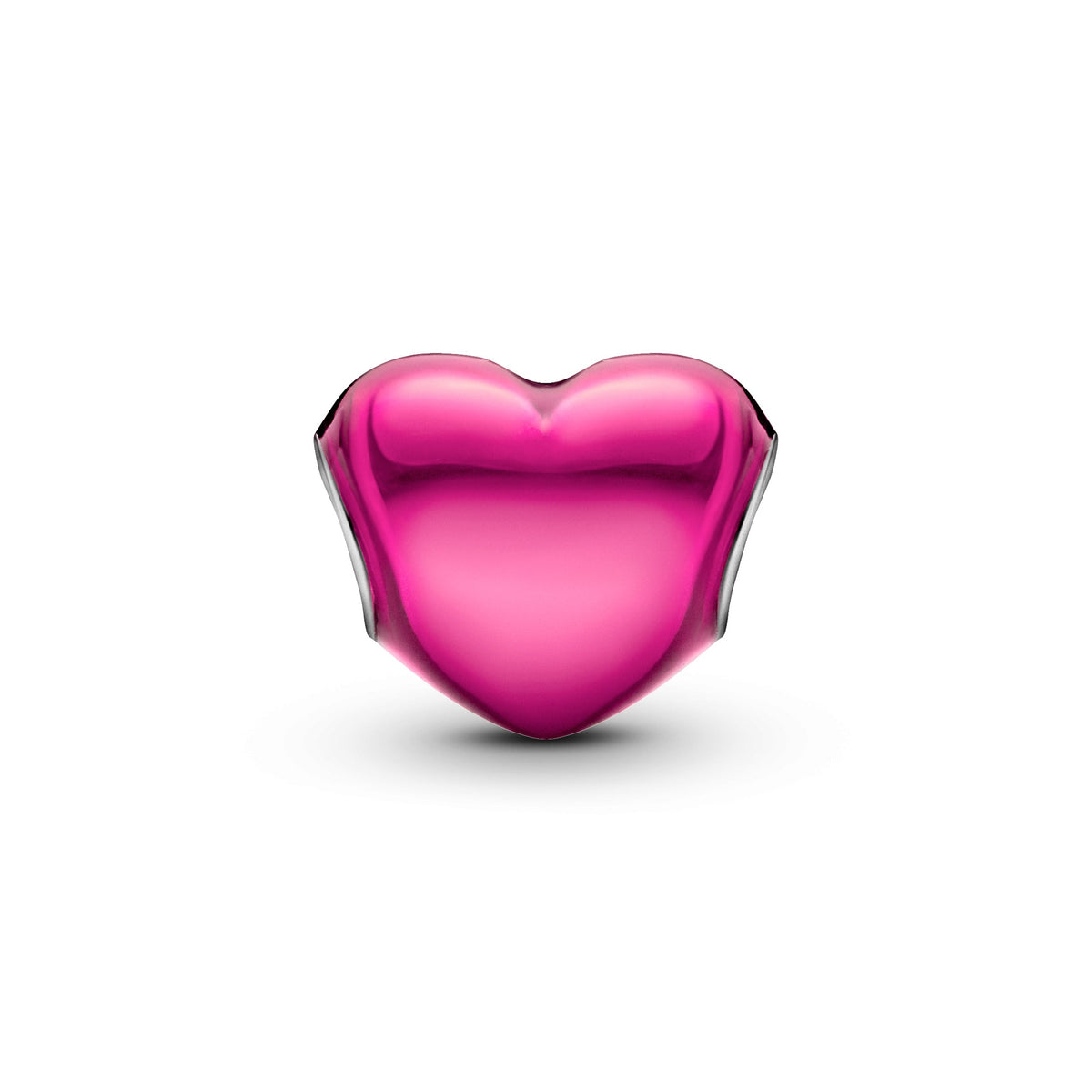 Pandora Metallic Pink Heart Charm