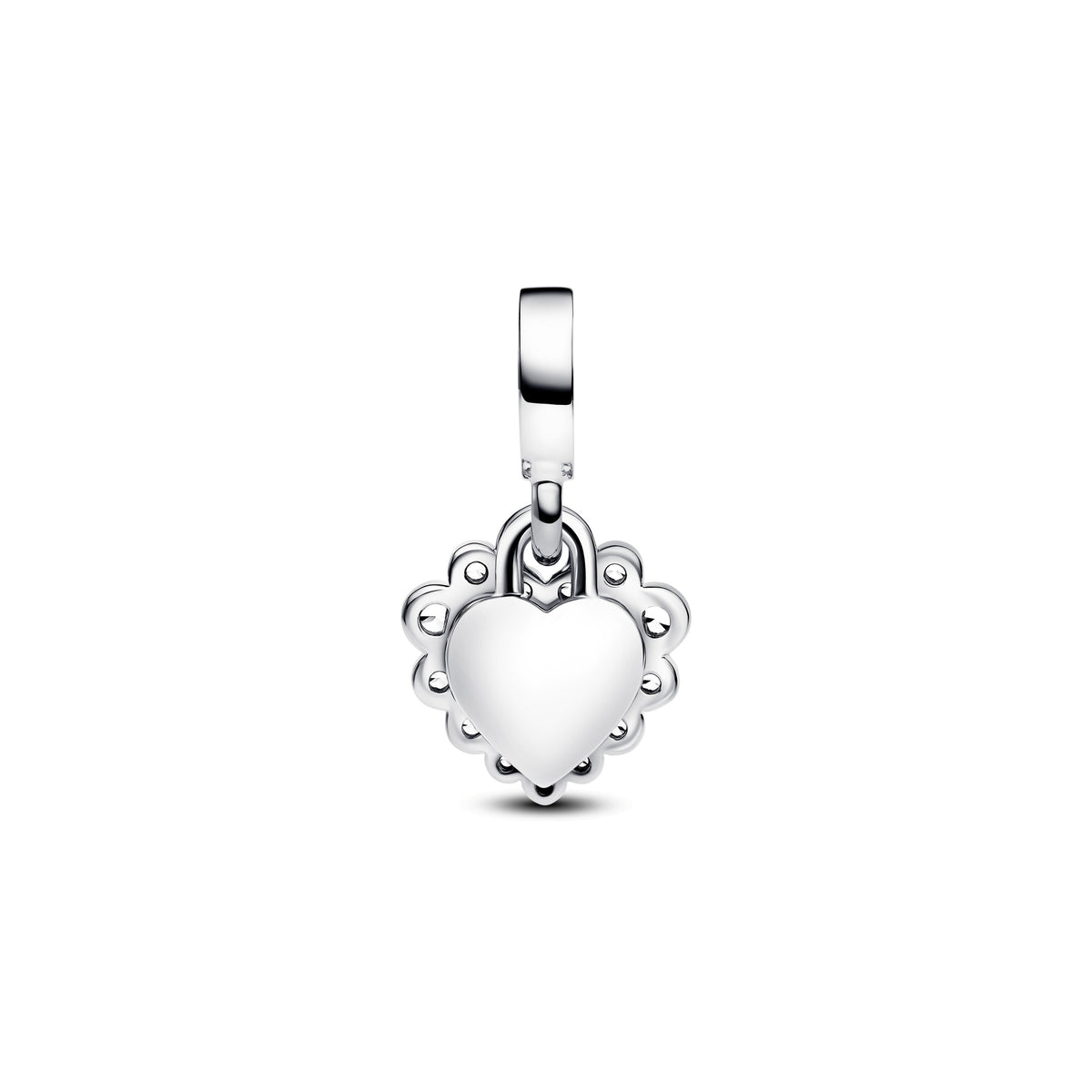 Pandora Sparkling Heart Double Dangle Charm
