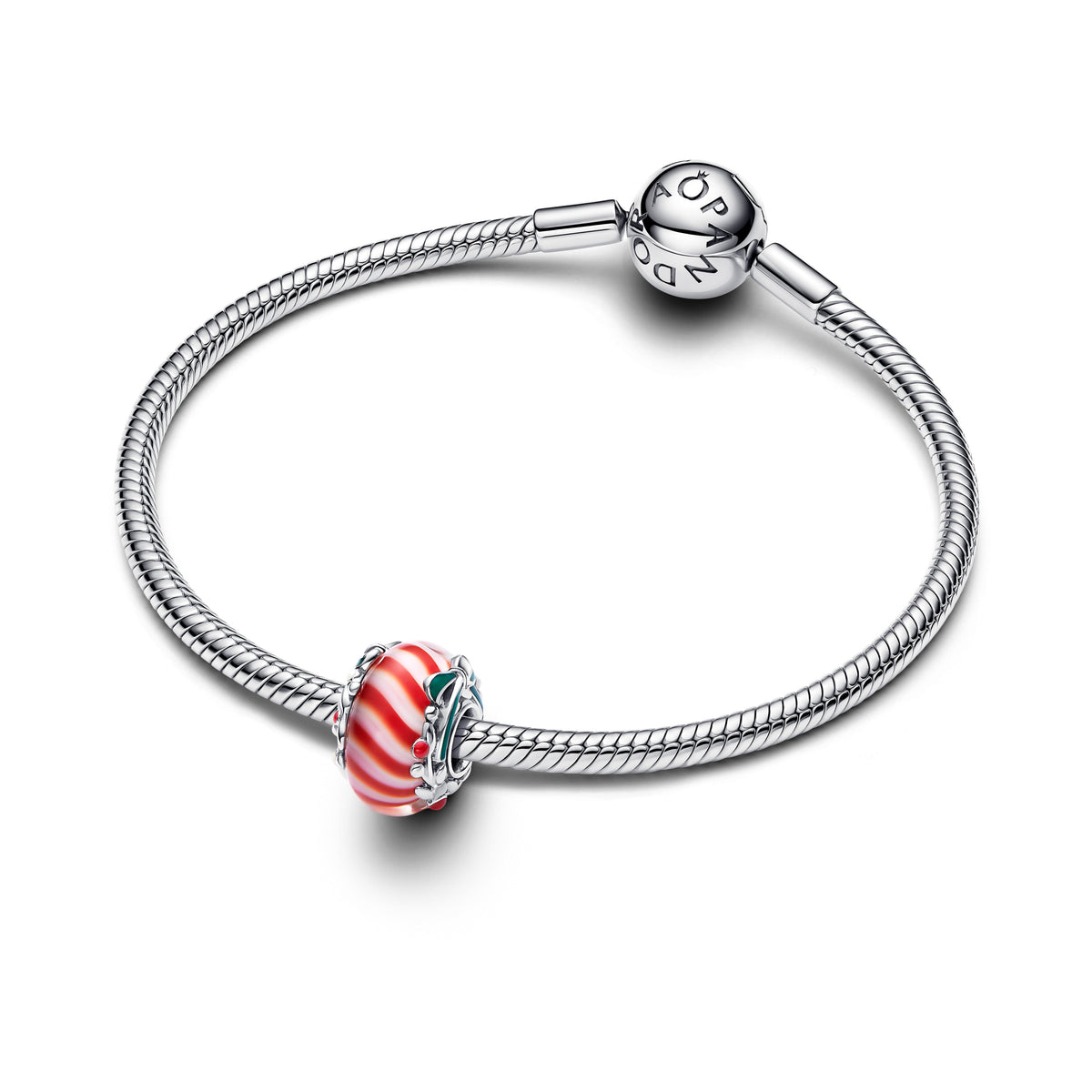 Pandora Charm Featuring Candy Murano Glass