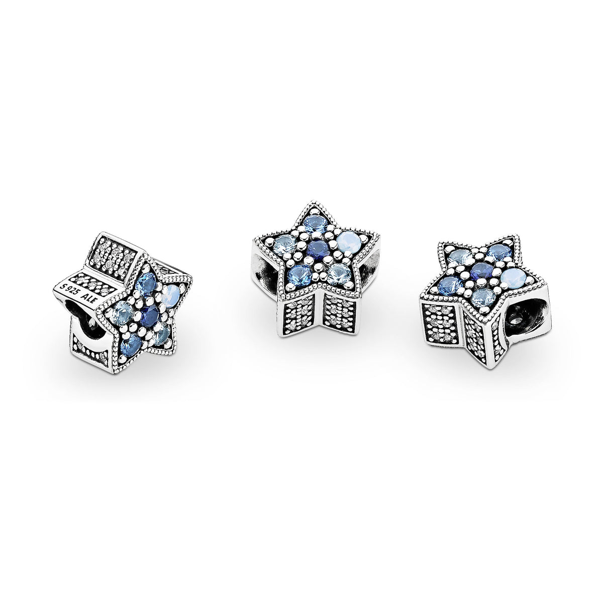 Pandora Charm Featuring Bright Blue Star