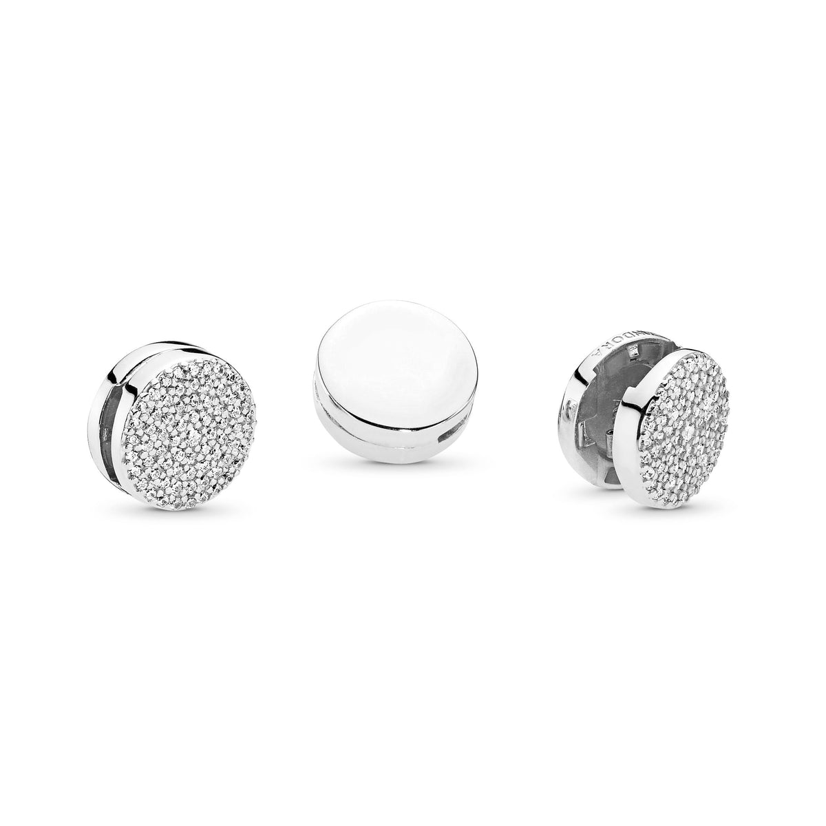 Pandora Charm Featuring Round Pavé Clip