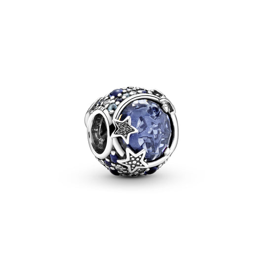 Celestial Blue Sparkling Stars Charm
