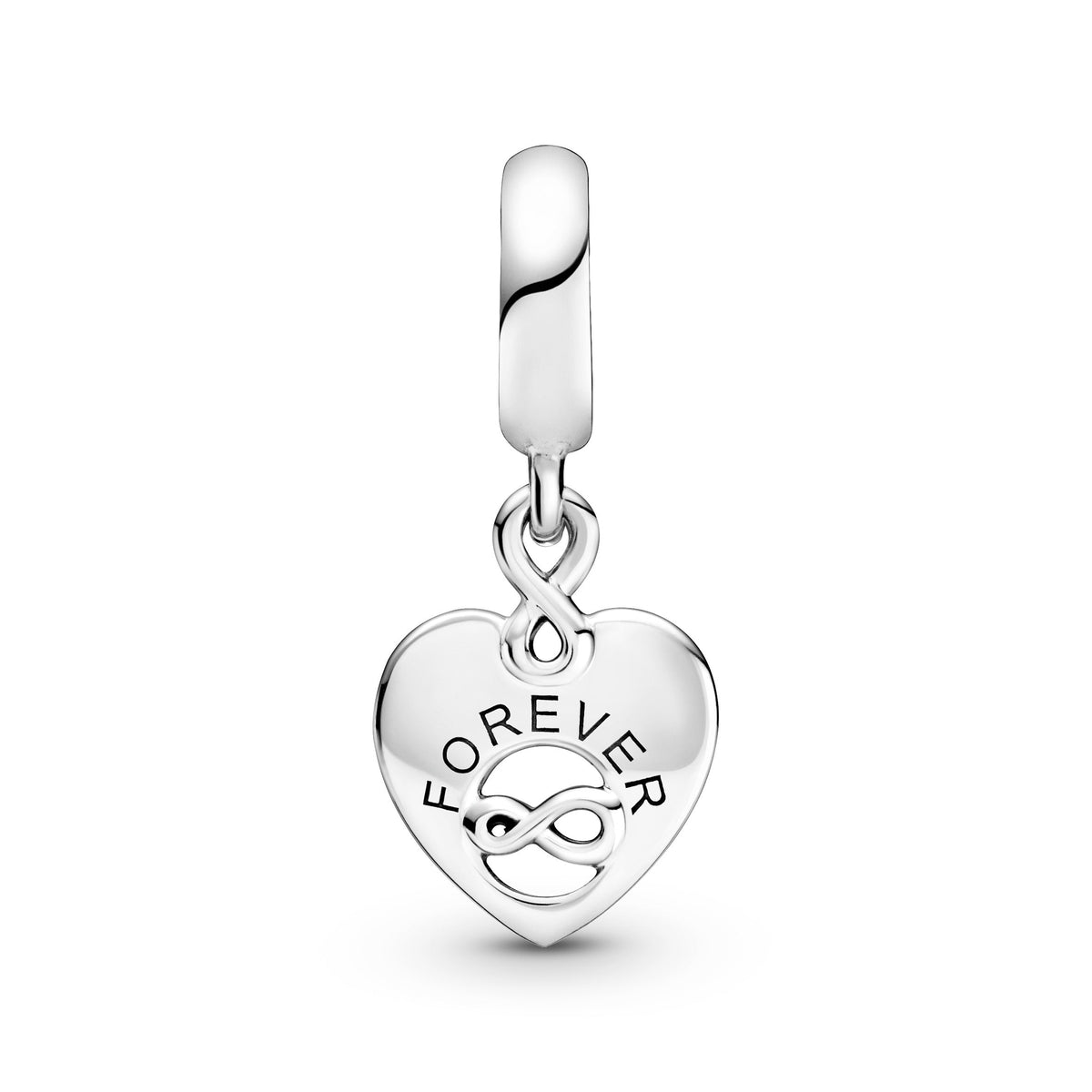 Pandora Charm Featuring Friends Forever Heart Dangle