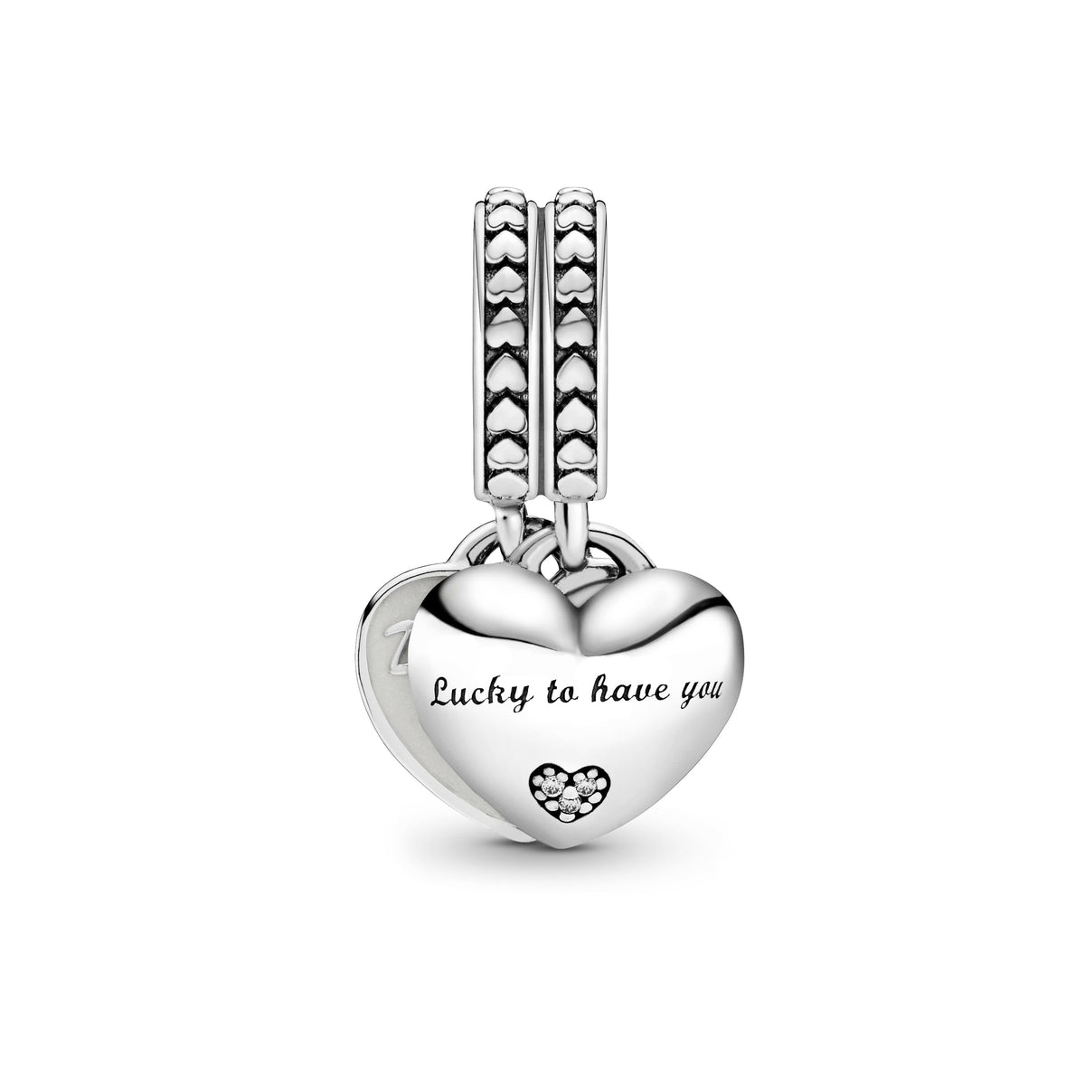Pandora Charm Featuring Daughter- & Mother in Law Split Dangle