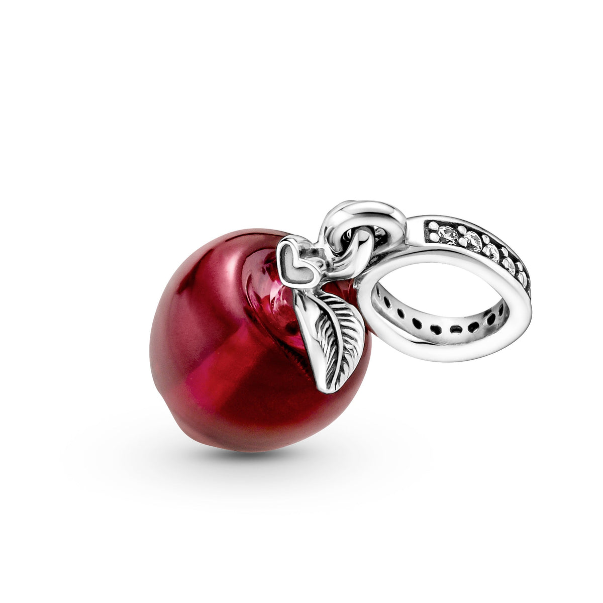 Pandora Charm Featuring Murano Glass Red Apple Dangle