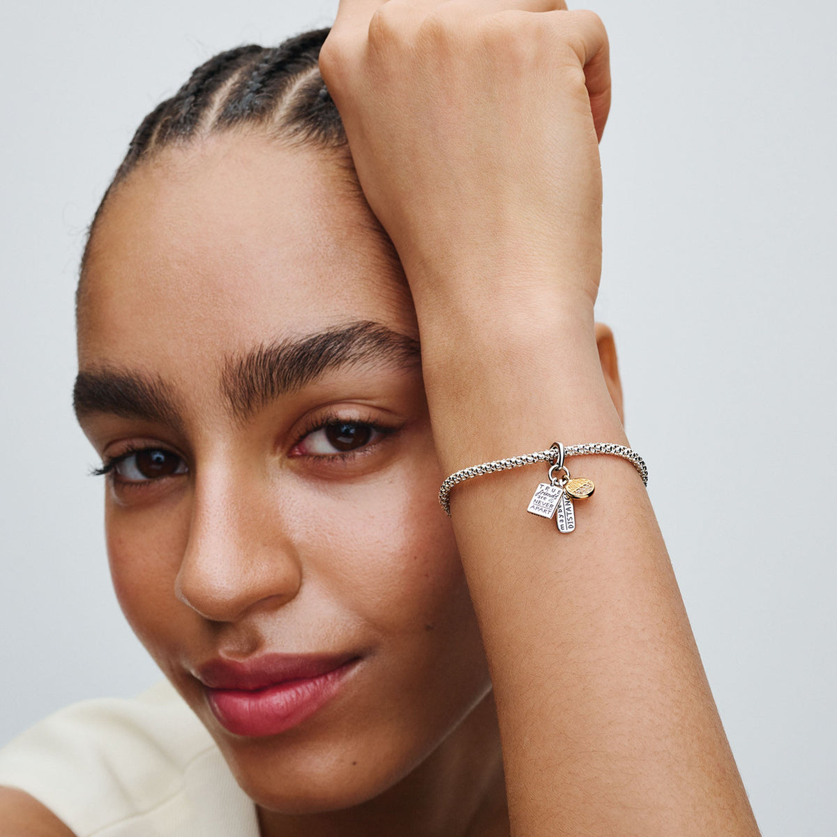 Pandora Charm Featuring Friendship Triple Dangle