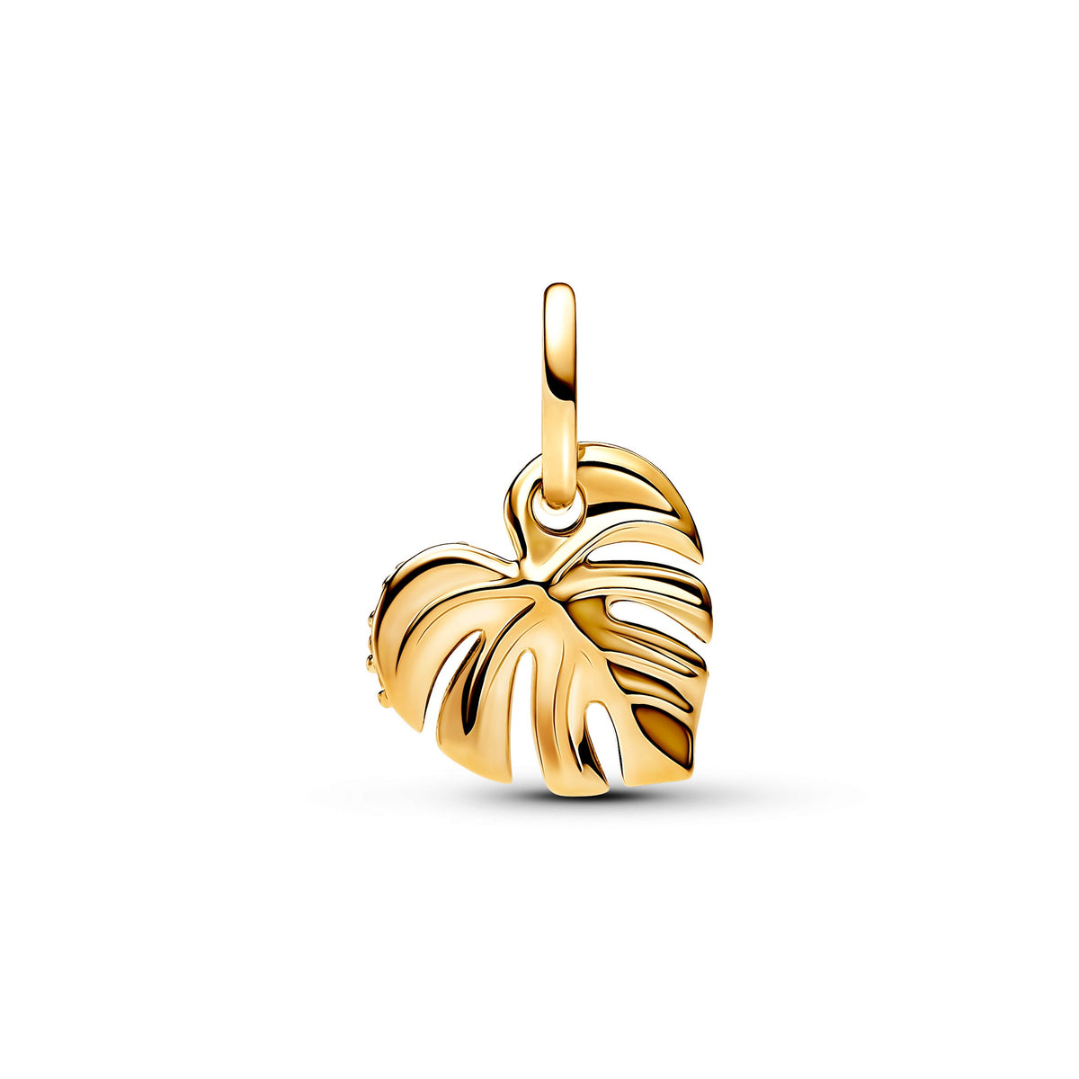 Pandora Charm Featuring Sparkling Monstera Leaf Dangle