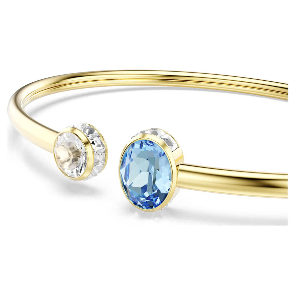 Swarovski Chroma bangle with multicolored mixed-cut accents and an 18K gold finish