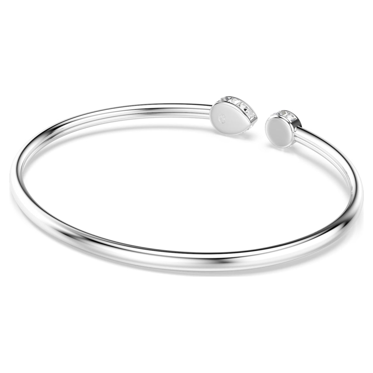 Swarovski Chroma bangle with multicolored mixed-cut accents and rhodium plating
