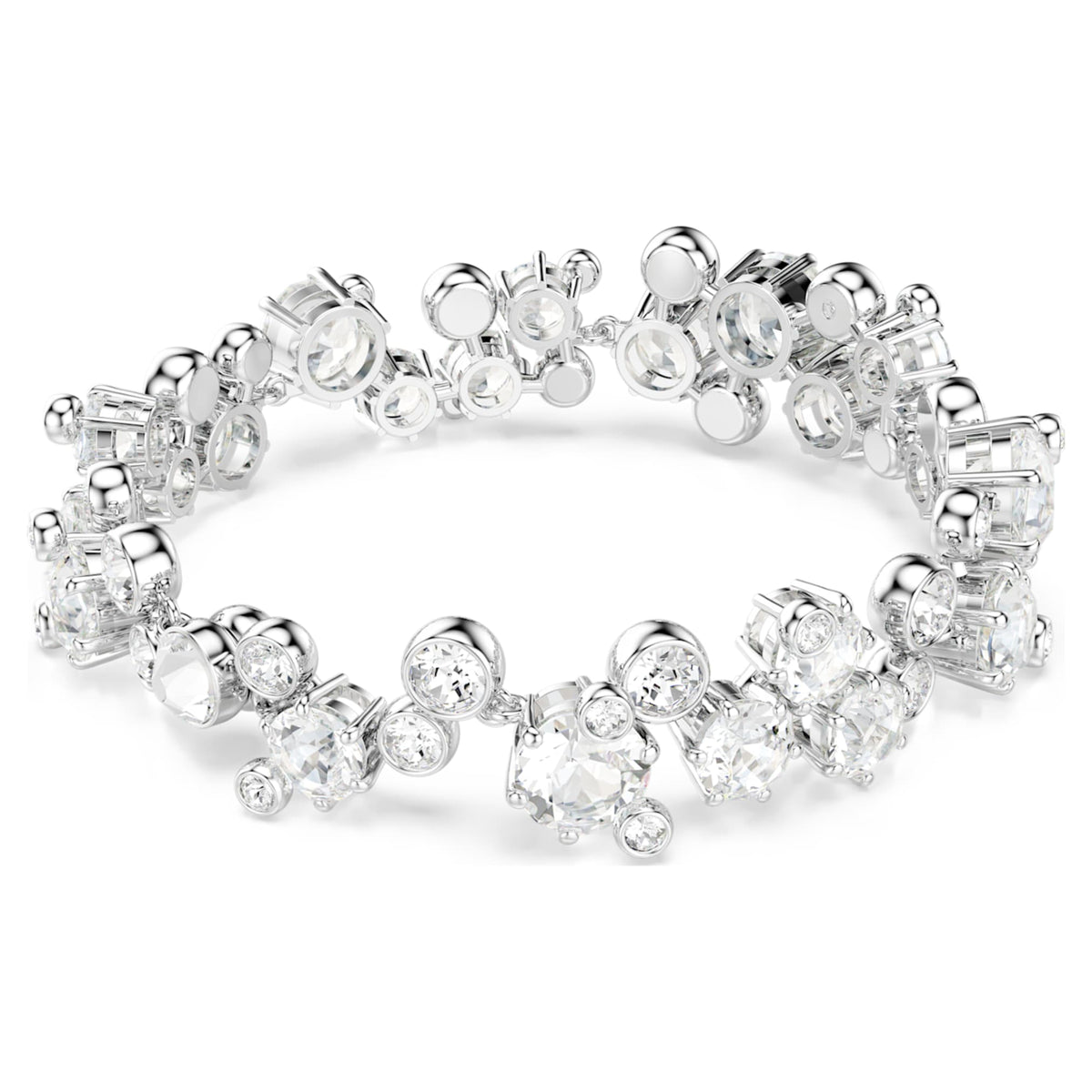 Swarovski Constella bracelet with white mixed-cut accents and rhodium plating