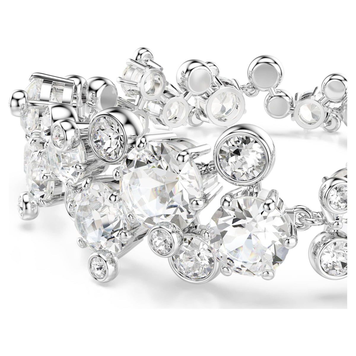 Swarovski Constella bracelet with white mixed-cut accents and rhodium plating