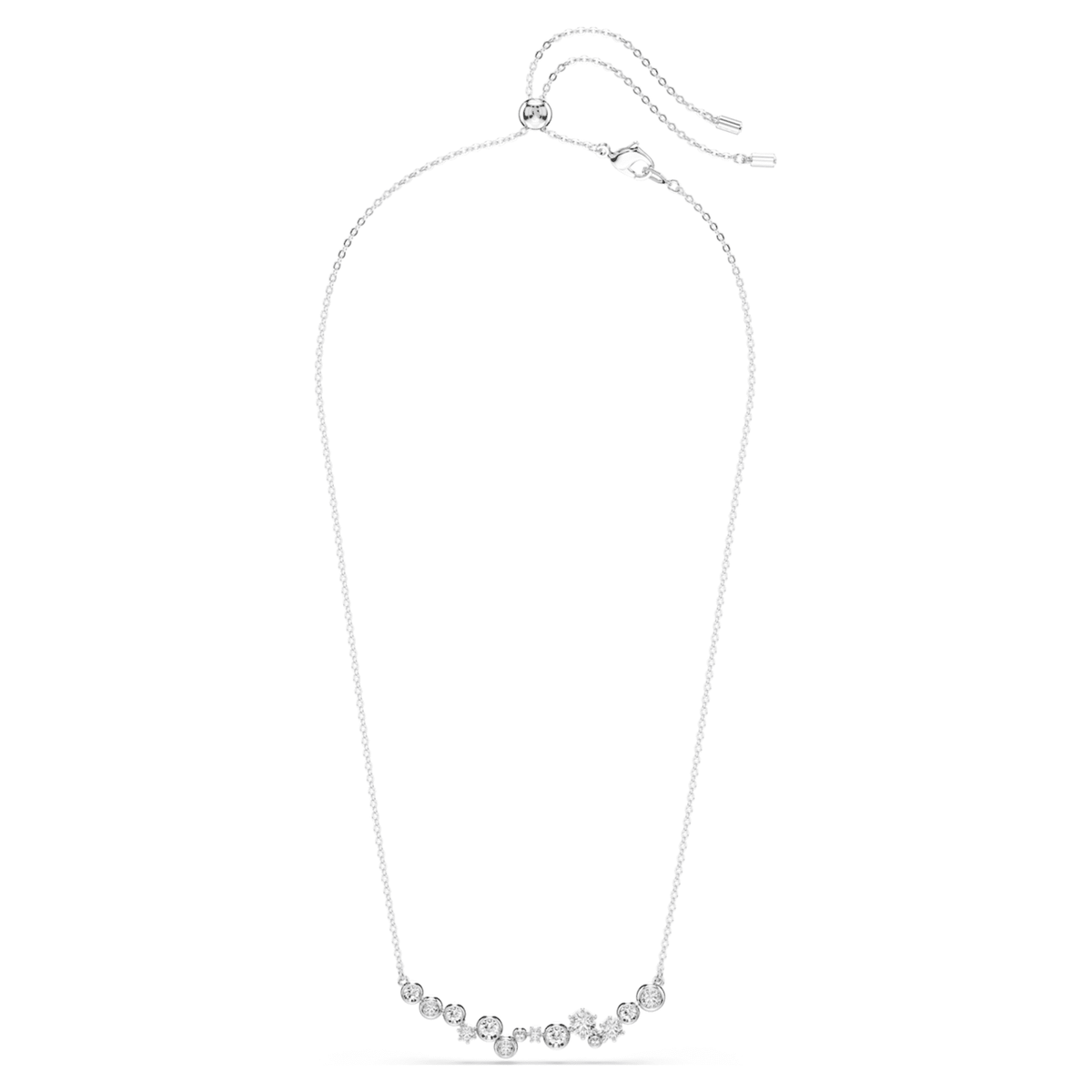Swarovski Constella necklace with white mixed-cut accents and rhodium plating