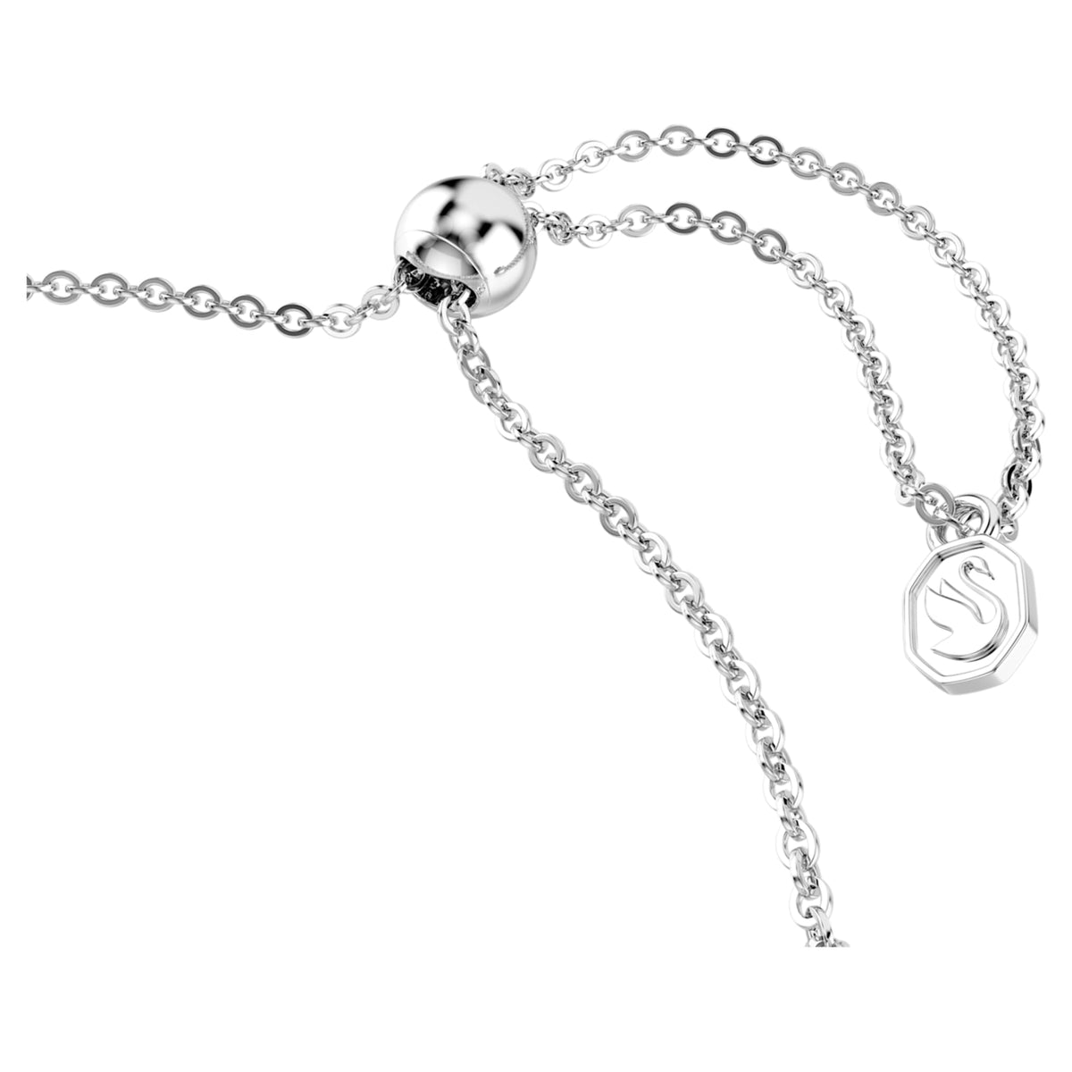 Swarovski Dextera bracelet with white round-cut accents and Stainless steel