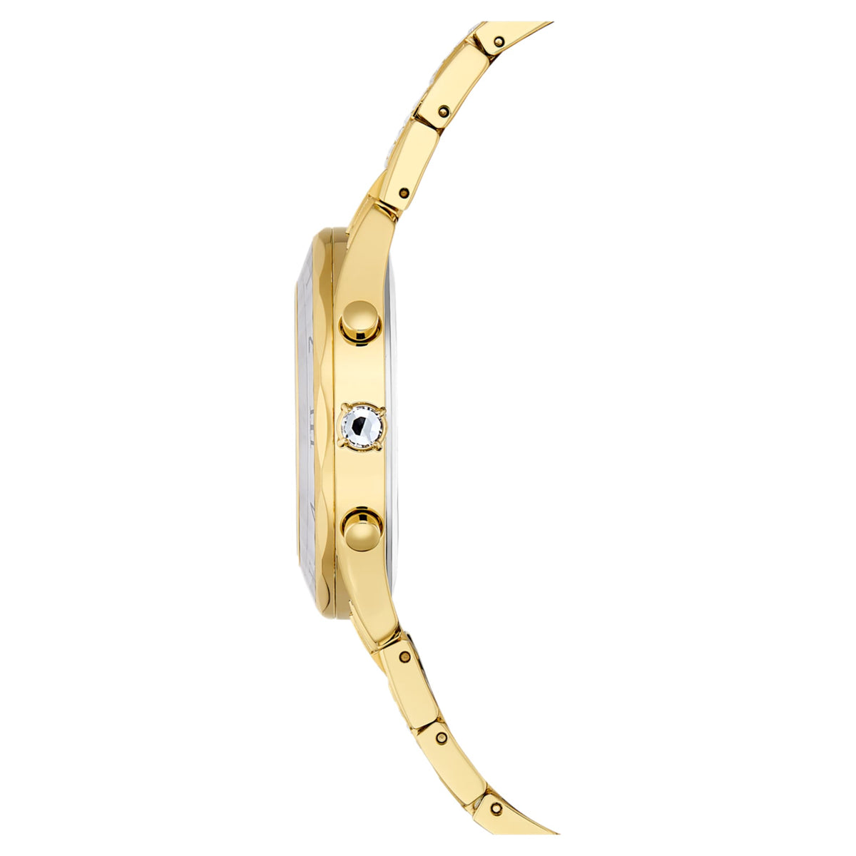 Swarovski Dextera lux watch Swiss Made, Metal bracelet, Gold tone, Gold-tone finish