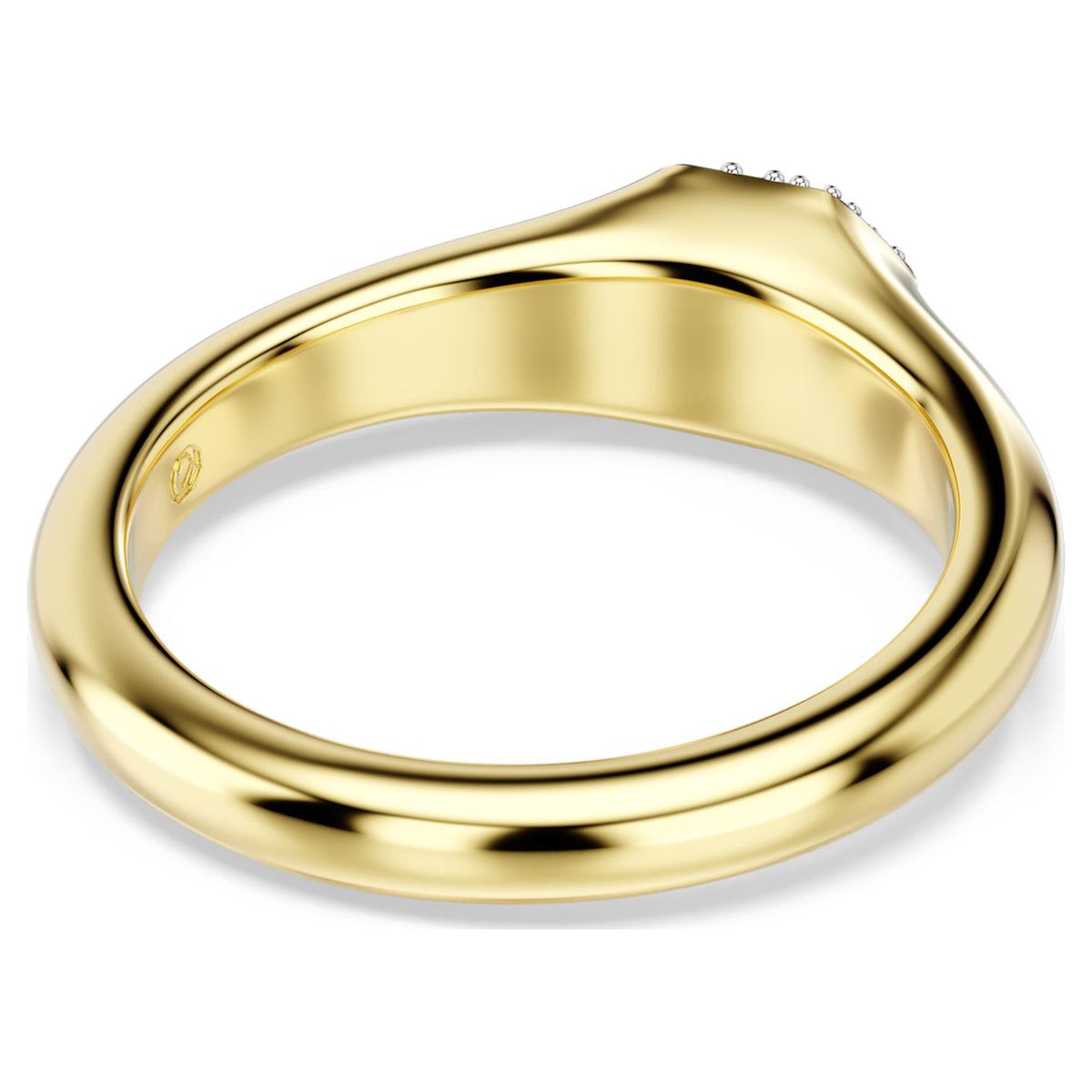 Swarovski Dextera ring with white mixed-cut accents and an 18K gold finish