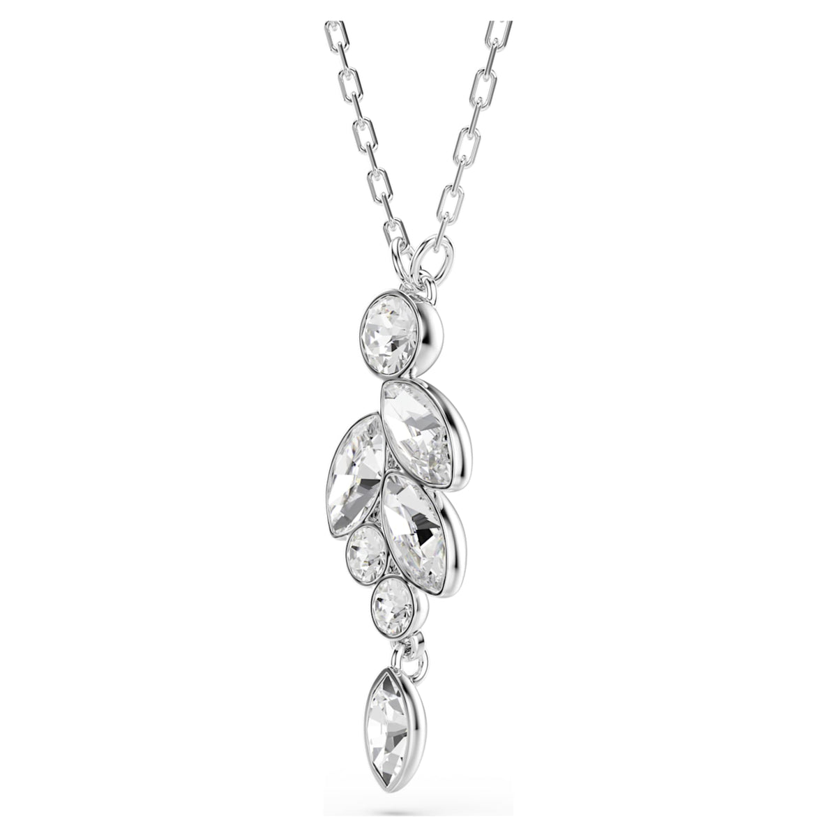 Swarovski Diapason pendant Mixed cuts, White, Rhodium plated