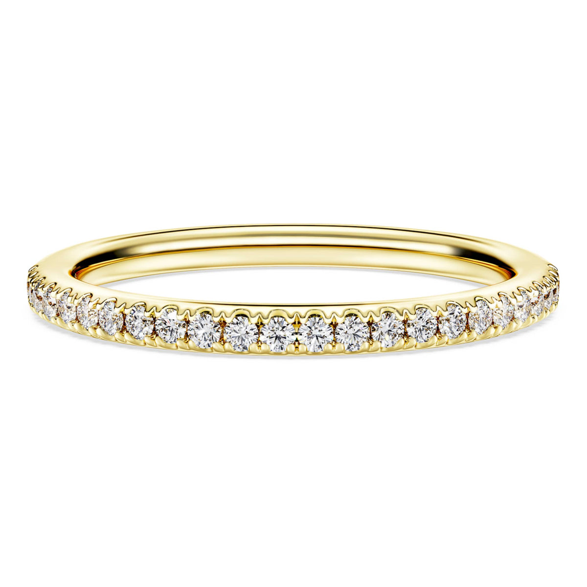 Swarovski Eternity band ring Lab-grown diamonds 0.2 ct tw, Round shape, 14K yellow gold