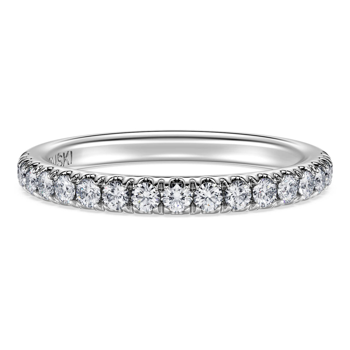 Swarovski Eternity band ring Lab-grown diamonds 0.4 ct tw, Round shape, 14K white gold