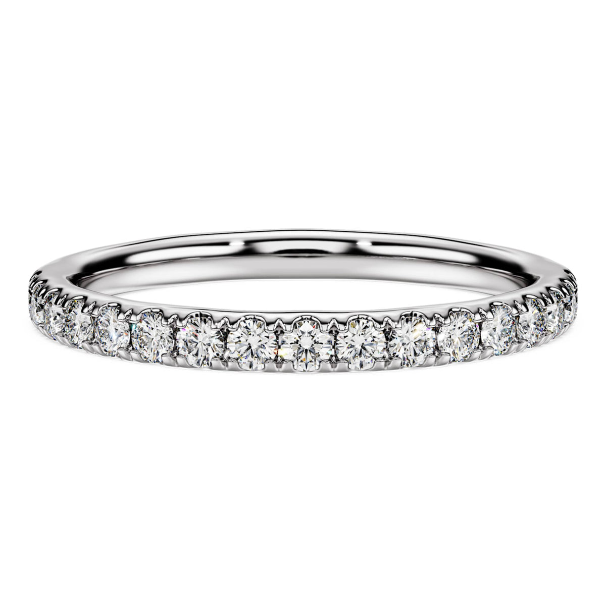 Swarovski Eternity band ring Lab-grown diamonds 0.4 ct tw, Round shape, Sterling silver