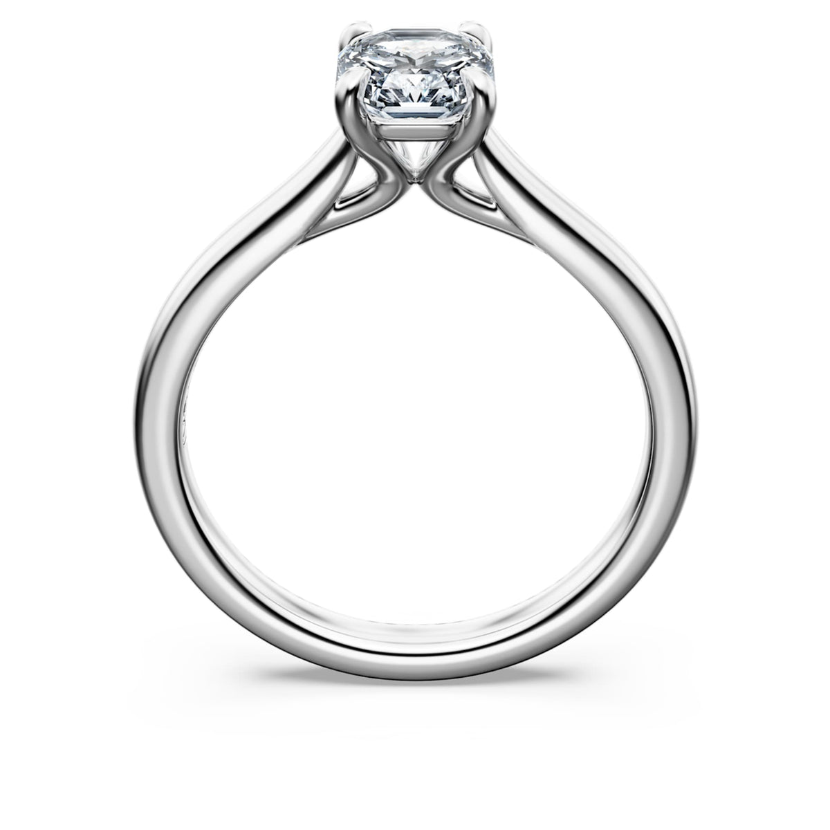Swarovski Eternity solitaire ring Lab-grown diamonds 1.0 ct tw, Octagon shape, 14K white gold