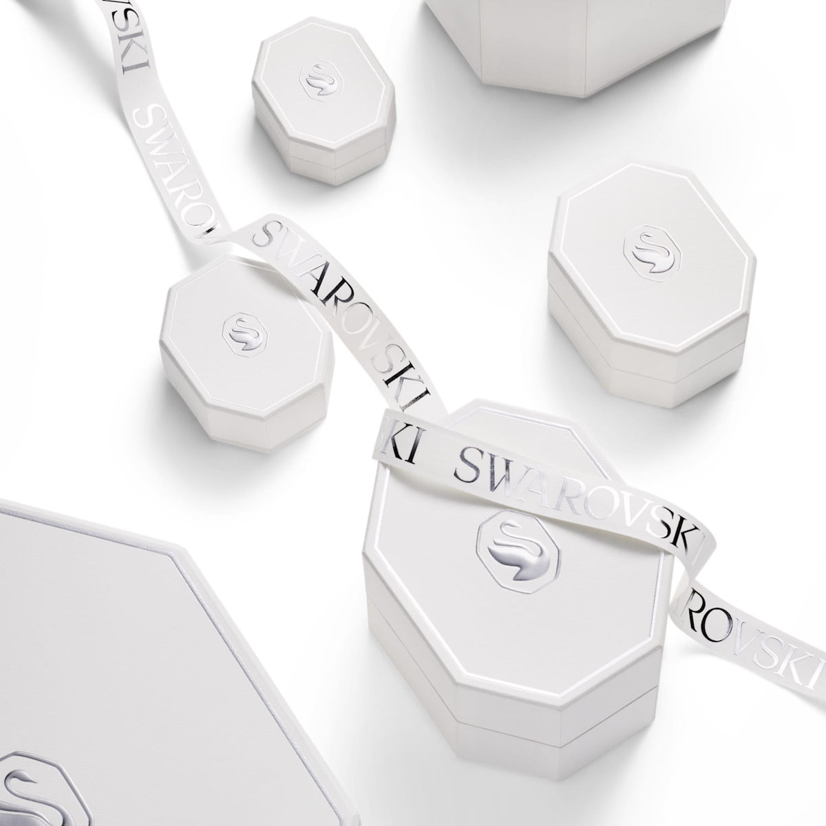 Swarovski Galaxy earring jackets Lab-grown diamonds 0.82 ct tw, Mixed shapes, Sterling silver