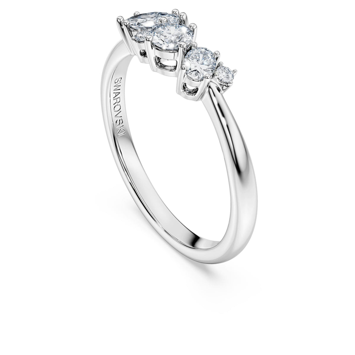 Swarovski Galaxy ring Lab-grown diamonds 0.43 ct tw, Mixed shapes, Sterling silver