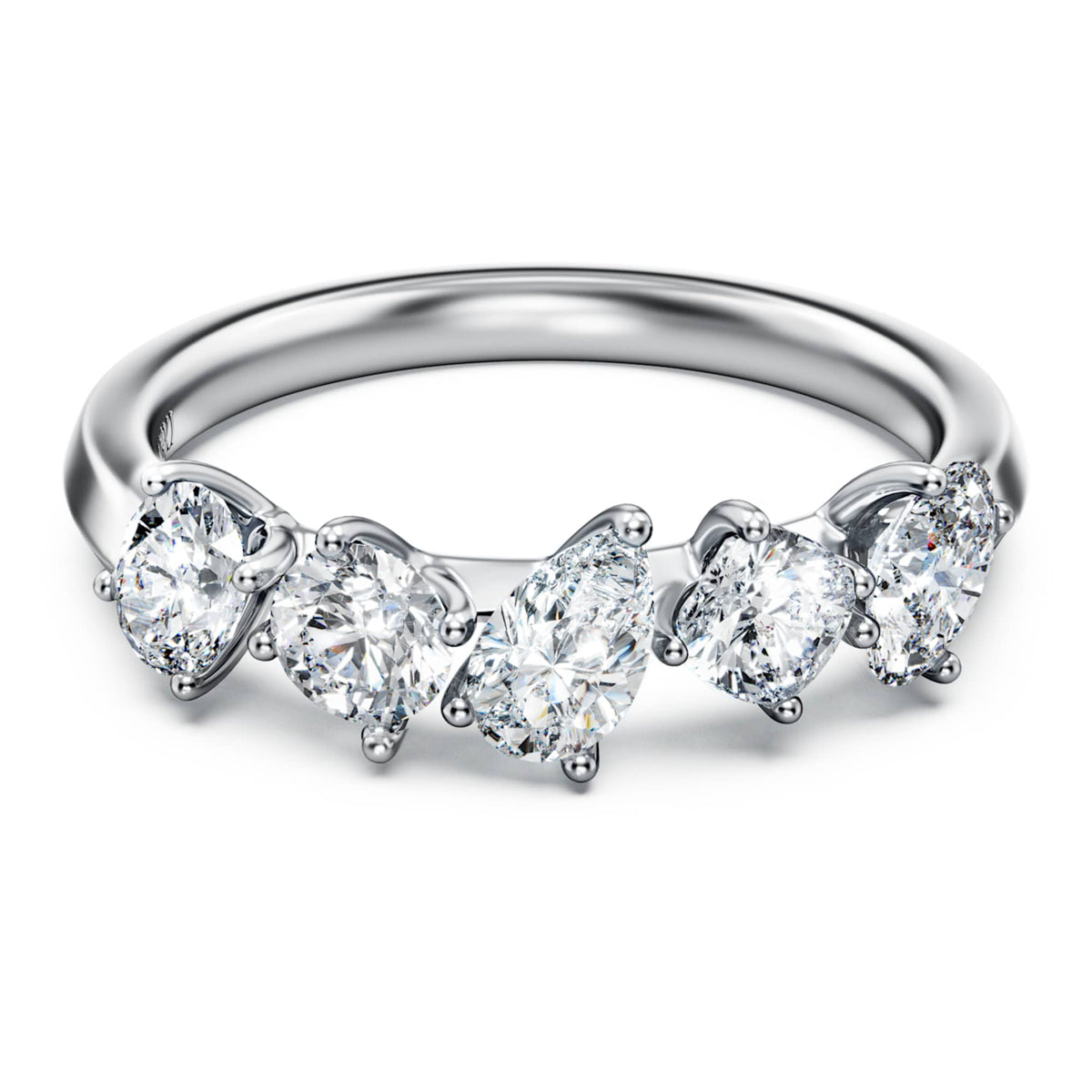 Swarovski Galaxy ring Lab-grown diamonds 1 ct tw, Mixed shapes, 14K white gold