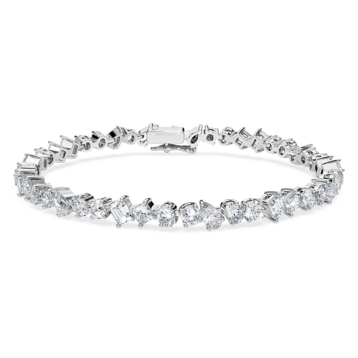 Swarovski Galaxy Tennis bracelet Lab-grown diamonds 5 ct tw, Mixed shapes, 14K white gold