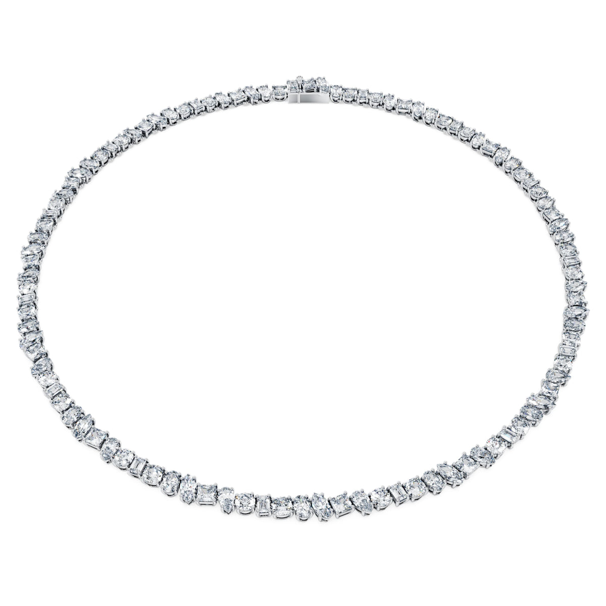 Swarovski Galaxy Tennis necklace Lab-grown diamonds 47.27 ct tw, Mixed shapes, 18K white gold