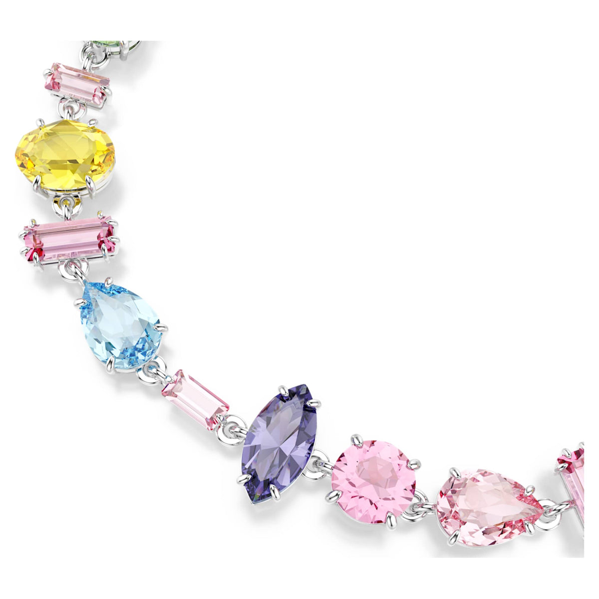 Swarovski Gema bracelet with multicolored mixed-cut accents and rhodium plating