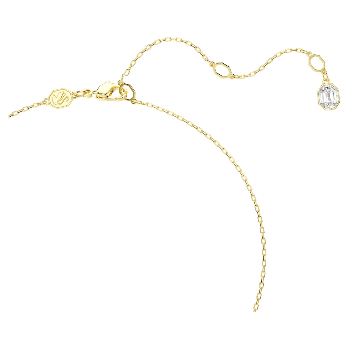 Swarovski Idyllia pendant Mixed cuts, Pavé, Butterfly, Multicolored, 18K gold finish