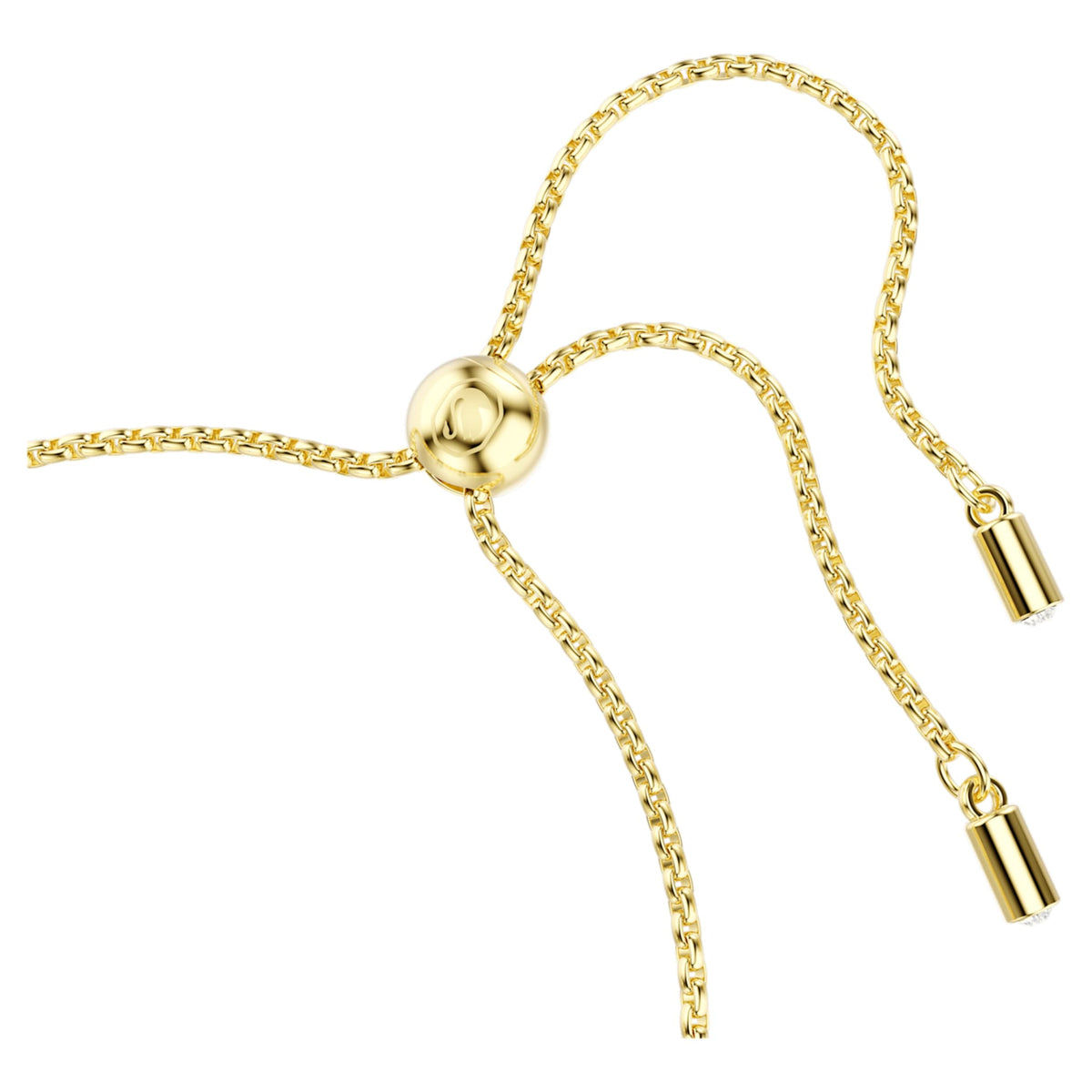 Swarovski Imber bracelet Mixed round cuts, White, 18K gold finish