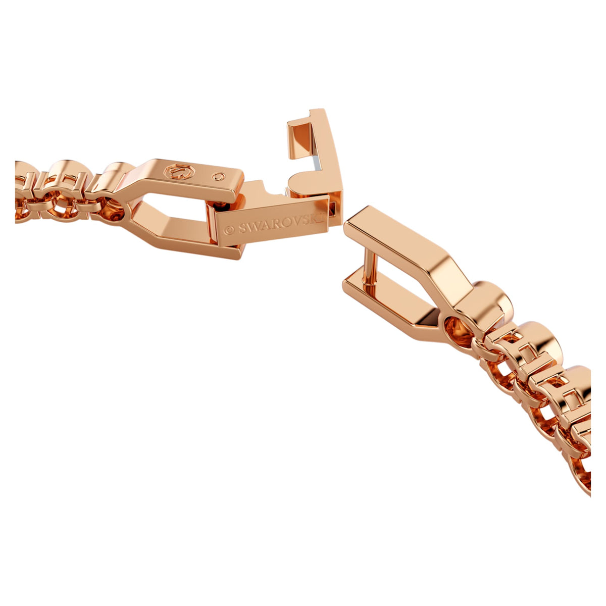 Swarovski Imber Emily Tennis bracelet with black round-cut accents and an 18K rose gold finish