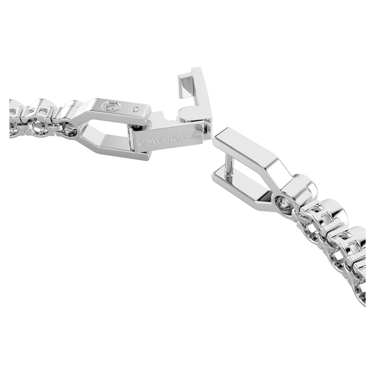 Swarovski Imber Emily Tennis bracelet with black round-cut accents and rhodium plating