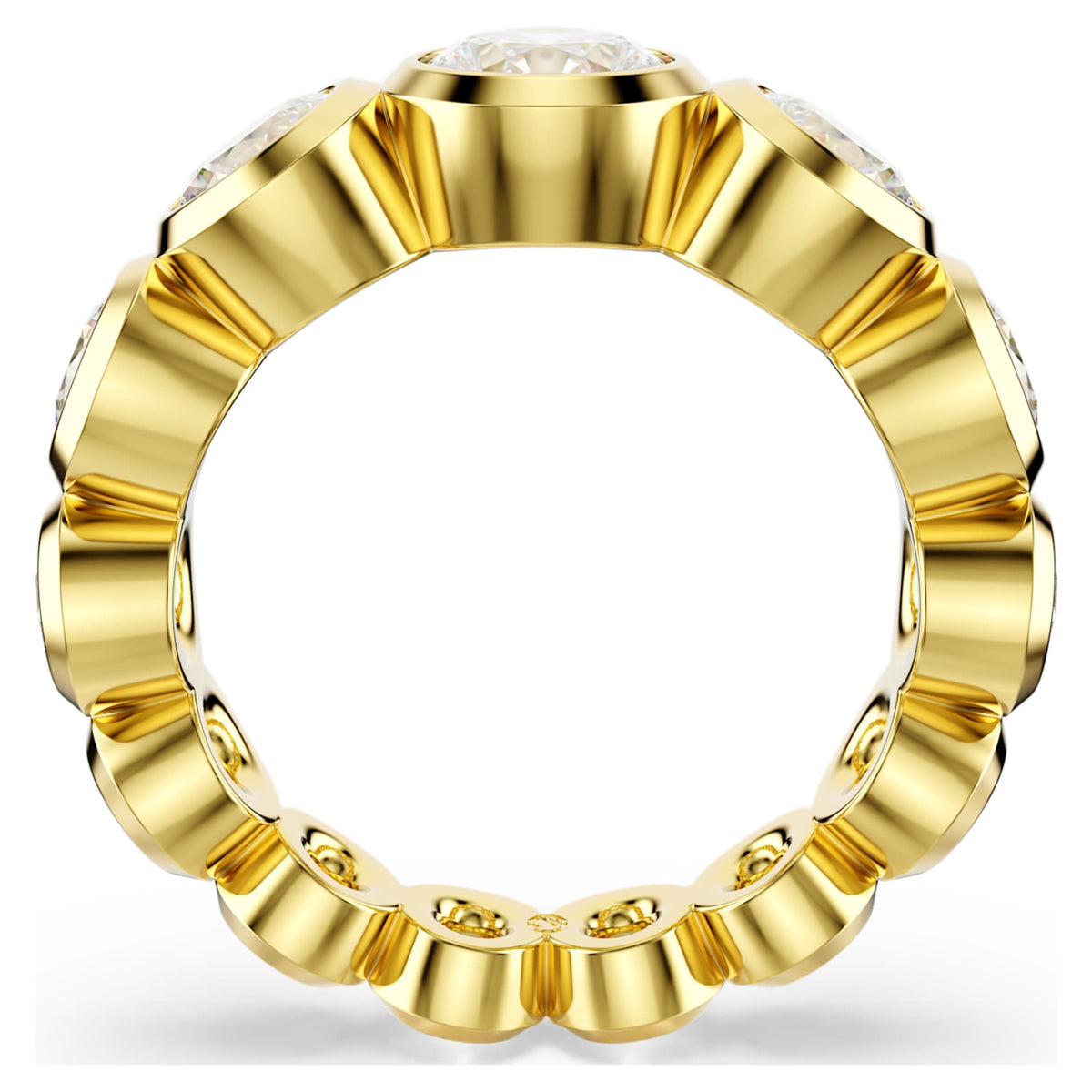 Swarovski Imber ring Mixed round cuts, White, 18K gold finish