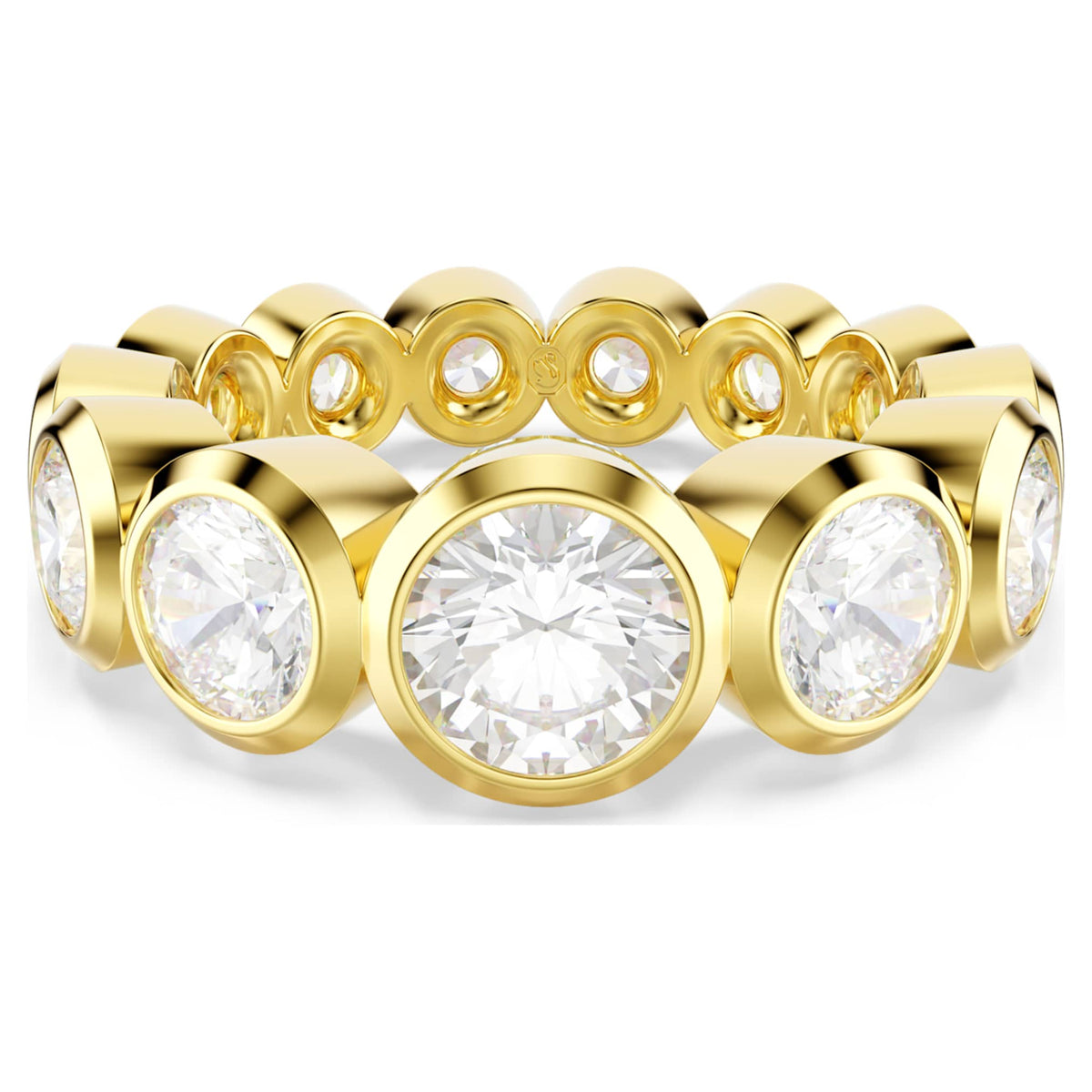 Swarovski Imber ring Mixed round cuts, White, 18K gold finish