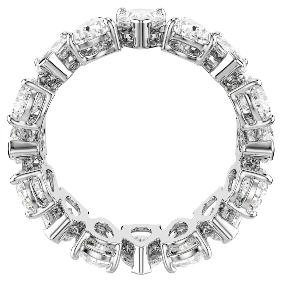 Swarovski Matrix Vittore ring Pear cut, White, Silver-tone finish