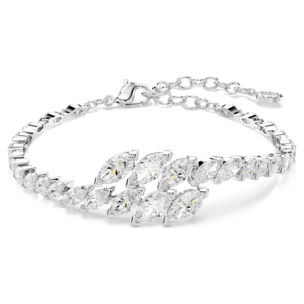 Swarovski Mesmera bracelet Marquise cut, White, Rhodium plated