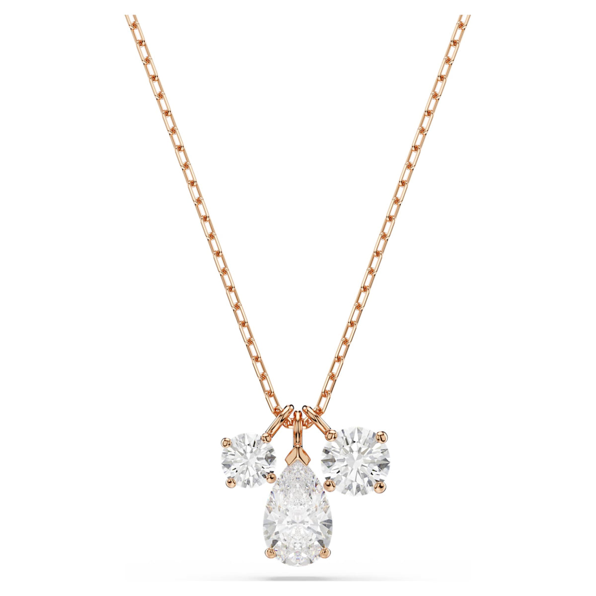 Swarovski Mesmera pendant Mixed cuts, White, 18K rose gold finish