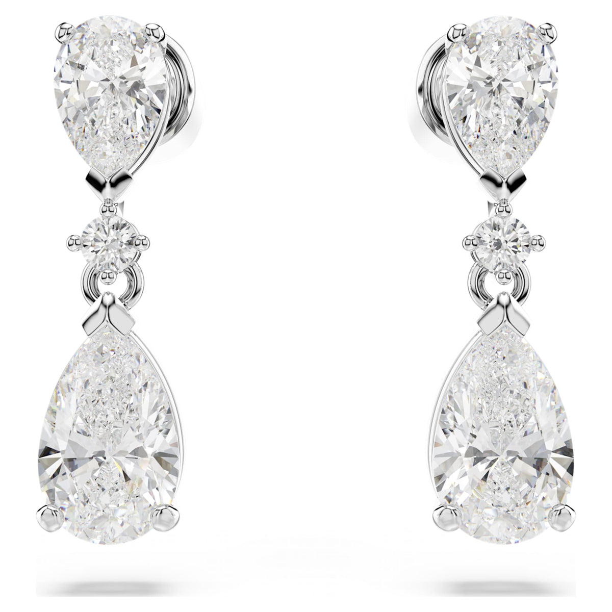 Swarovski Mesmera set Mixed cuts, White, Rhodium plated