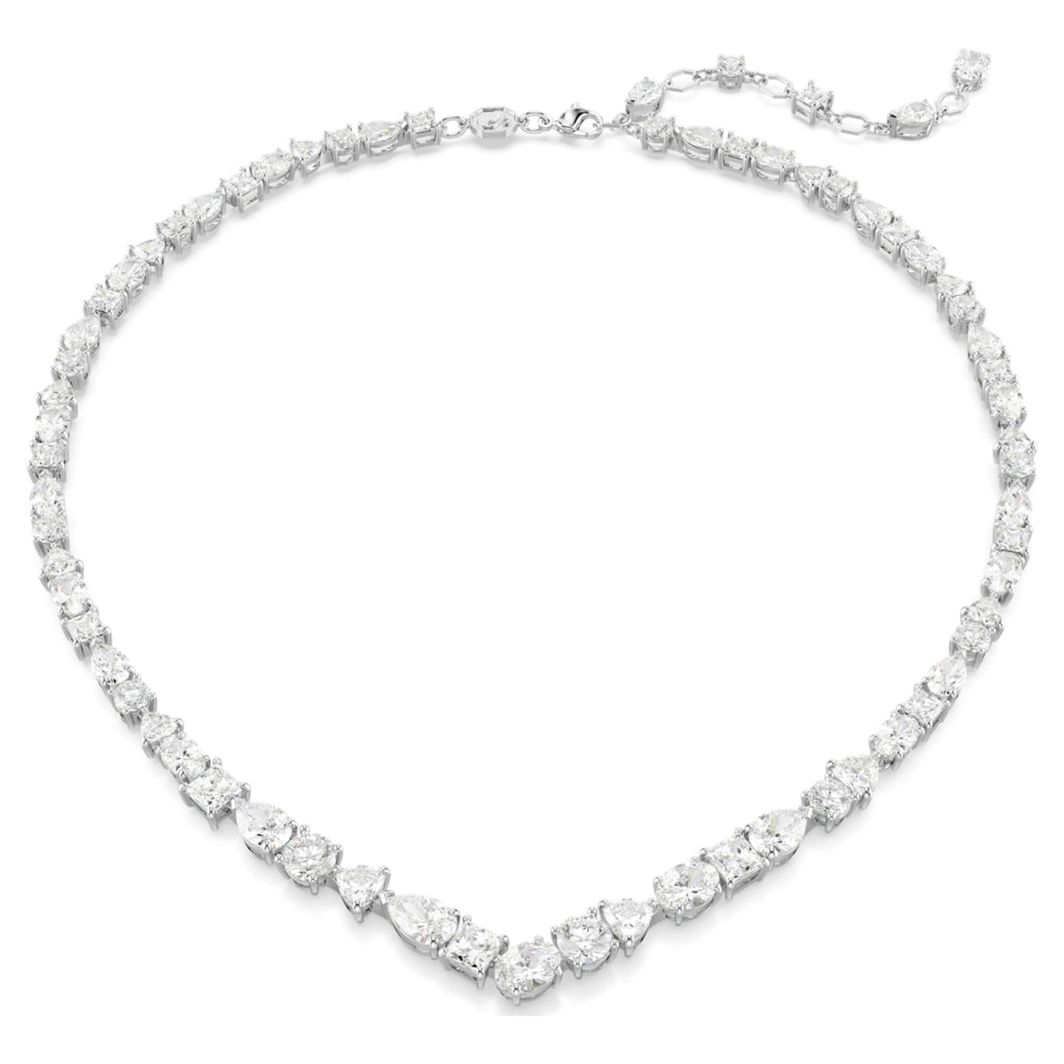 Swarovski Mesmera set Mixed cuts, White, Rhodium plated