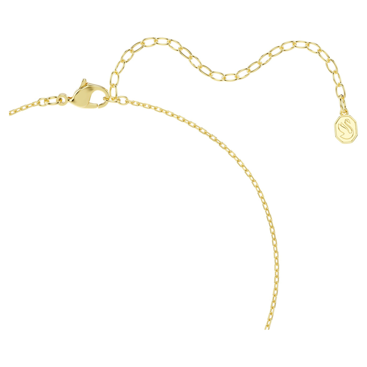 Swarovski Mesmera Y necklace Mixed cuts, White, 18K gold finish