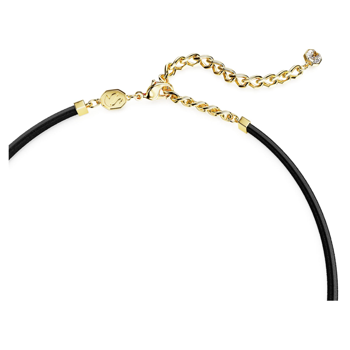 Swarovski Millenia choker with purple octagon-cut accents and an 18K gold finish