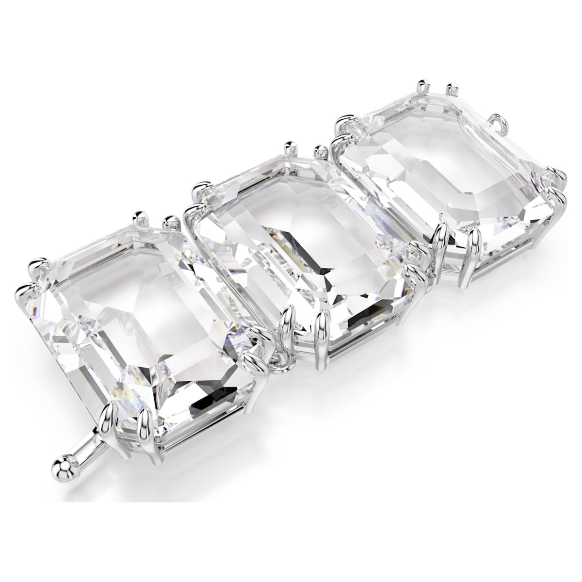 Swarovski Millenia extender Octagon cut, White, Rhodium plated
