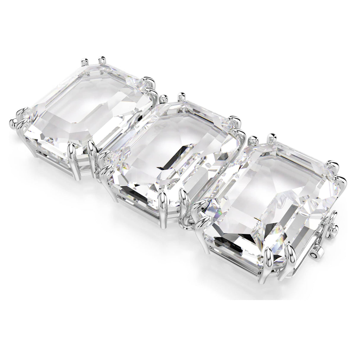 Swarovski Millenia extender Octagon cut, White, Rhodium plated