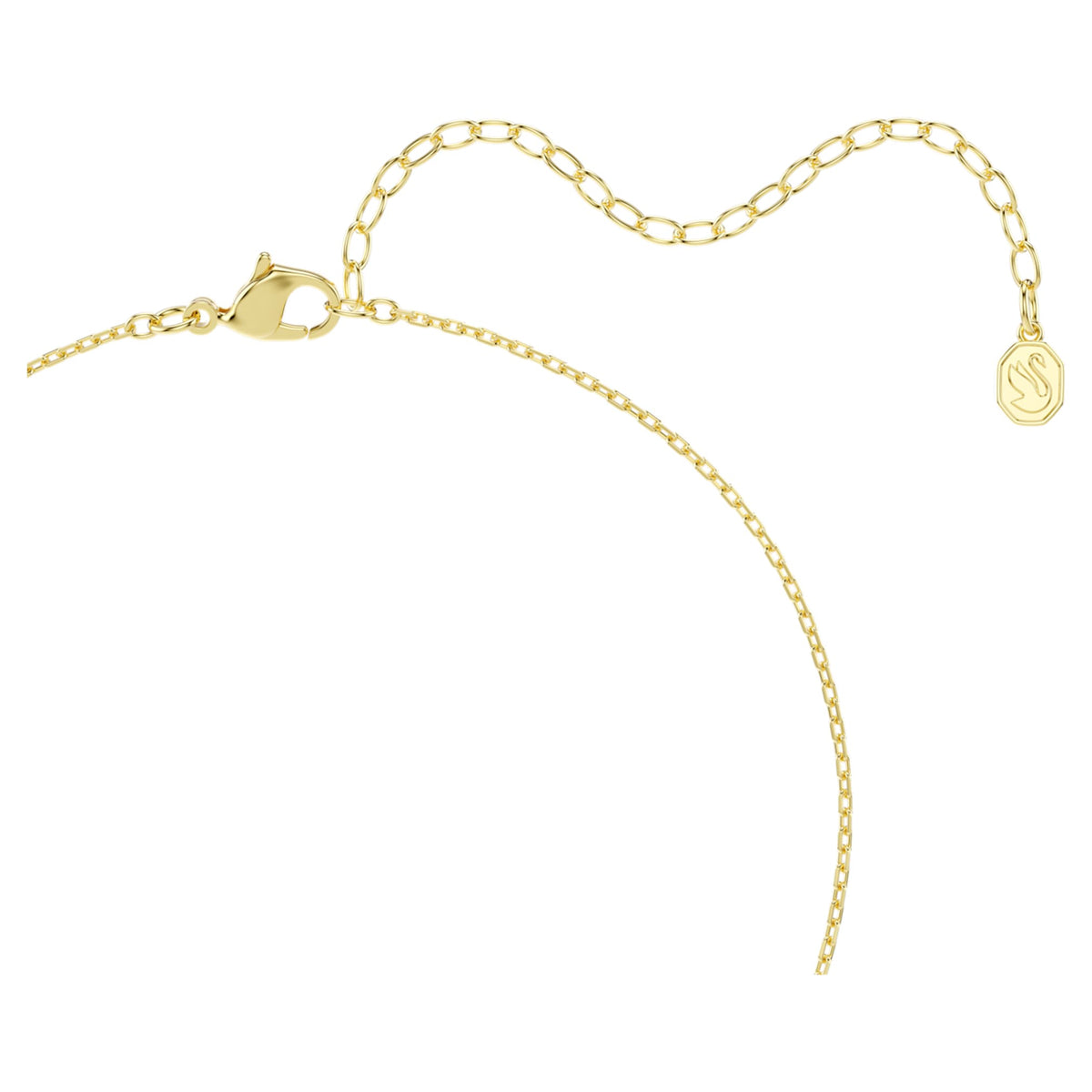 Swarovski Millenia pendant Cushion cut, Green, 18K gold finish