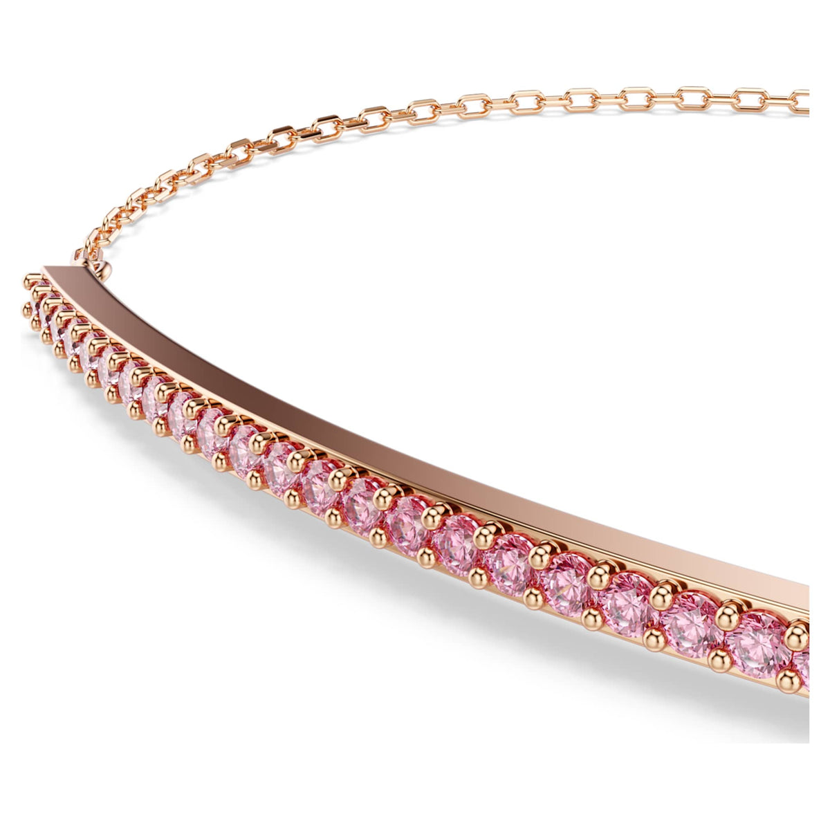 Swarovski Only bracelet with pink round-cut accents and an 18K rose gold finish