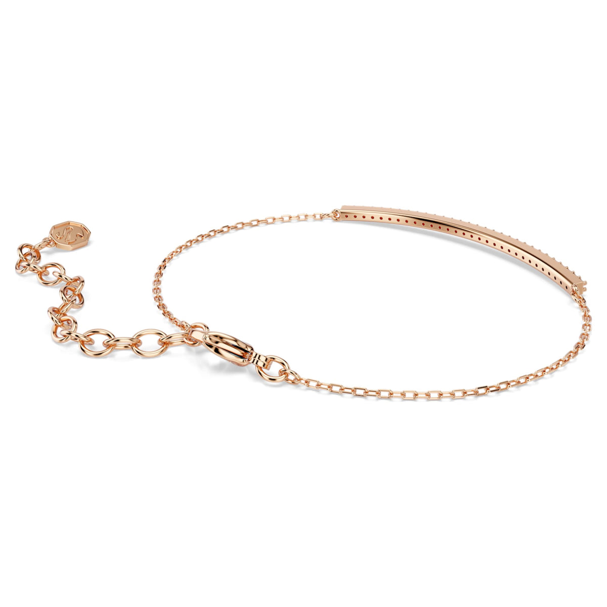 Swarovski Only bracelet with pink round-cut accents and an 18K rose gold finish